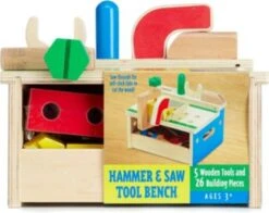 Melissa & Doug Werkbank Aus Holz Mit Hammer Und Säge