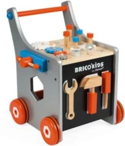 Janod Brico'Kids Werkbankwagen Groß, Inkl. 25 Teile Zubehör -Kinderspielzeug 11747455 05