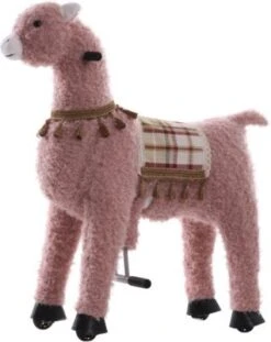 Sweety-Toys Sweety Toys 11391 Reittier Groß Alpaka Rosa Auf Rollen, 104 Cm