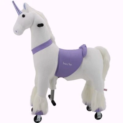 Sweety-Toys Sweety Toys 11346 Reittier Groß Lila Einhorn Auf Rollen, 104 Cm 2 Sweety-Toys Sweety Toys 11346 Reittier Groß Lila Einhorn Auf Rollen, 104 Cm – Bild 2