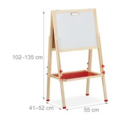 Relaxdays Doppelseitige Standtafel Für Kinder -Kinderspielzeug 15630953 04