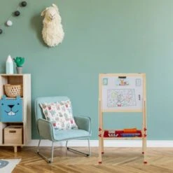 Relaxdays Doppelseitige Standtafel Für Kinder -Kinderspielzeug 15630953 05