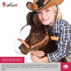PonyCycle Kinder Reittiere Mister Ed Pferd Braun Medium Mit Sound - 3 Jahre Garantie -Kinderspielzeug 16707248 04