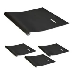 Relaxdays 4 X Tafelfolie Selbstklebend Schwarz