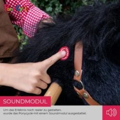 PonyCycle Kinder Reittiere Black Beauty Pferd Small Mit Sound - 3 Jahre Garantie -Kinderspielzeug 17022967 03