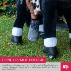 PonyCycle Kinder Reittiere Black Beauty Pferd Schwarz Medium Mit Sound - 3 Jahre Garantie -Kinderspielzeug 17022969 06