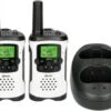 Alecto FR175 - Set Von Zwei Walkie Talkies - Reichweite Von Bis Zu 7 Kilometern, Weiß/schwarz