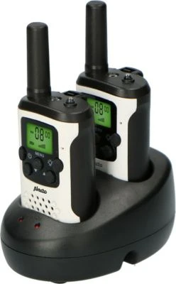 Alecto FR175 - Set Von Zwei Walkie Talkies - Reichweite Von Bis Zu 7 Kilometern, Weiß/schwarz 2 Alecto FR175 - Set Von Zwei Walkie Talkies - Reichweite Von Bis Zu 7 Kilometern, Weiß/schwarz – Bild 2