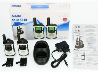 Alecto FR175 - Set Von Zwei Walkie Talkies - Reichweite Von Bis Zu 7 Kilometern, Weiß/schwarz 6 Alecto FR175 - Set Von Zwei Walkie Talkies - Reichweite Von Bis Zu 7 Kilometern, Weiß/schwarz – Bild 6