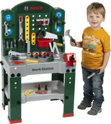 Klein BOSCH Große Werkbank, Grün 3 Klein BOSCH Große Werkbank, Grün – Bild 3