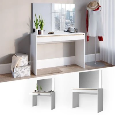 Vicco Schminktisch Emma Frisiertisch Frisierkommode Kommode Weiß Sonoma 3 Vicco Schminktisch Emma Frisiertisch Frisierkommode Kommode Weiß Sonoma – Bild 3