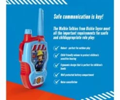 Dickie Toys Feuerwehrmann Sam Walkie Talkie -Kinderspielzeug 20313445 04