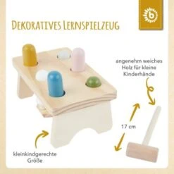 Bieco Klopfbank Buntes Holz Hammerspiel Baby Klopfer Hammer Spielzeug Ab 1 Jahr Werkbänke -Kinderspielzeug 20494148 04