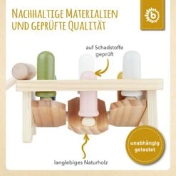 Bieco Klopfbank Buntes Holz Hammerspiel Baby Klopfer Hammer Spielzeug Ab 1 Jahr Werkbänke -Kinderspielzeug 20494148 05