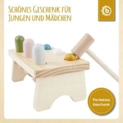 Bieco Klopfbank Buntes Holz Hammerspiel Baby Klopfer Hammer Spielzeug Ab 1 Jahr Werkbänke -Kinderspielzeug 20494148 06