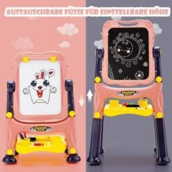 COSTWAY® Kindertafel Staffelei Standtafel Höhenverstellbar -Kinderspielzeug 21652724 04