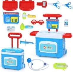 COSTWAY® Spielzeug Kinder Arztkoffer