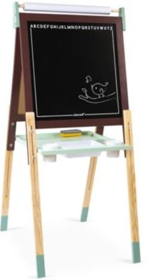 Janod Magnet- Und Kreidetafel Mit Zubehör, Braun/türkis 2 Janod Magnet- Und Kreidetafel Mit Zubehör, Braun/türkis – Bild 2