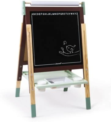 Janod Magnet- Und Kreidetafel Mit Zubehör, Braun/türkis 5 Janod Magnet- Und Kreidetafel Mit Zubehör, Braun/türkis – Bild 5