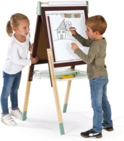 Janod Magnet- Und Kreidetafel Mit Zubehör, Braun/türkis 11 Janod Magnet- Und Kreidetafel Mit Zubehör, Braun/türkis -Kinderspielzeug 21706402 06