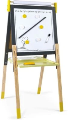 Janod Magnet- Und Kreidetafel Mit Zubehör, Gelb/grau