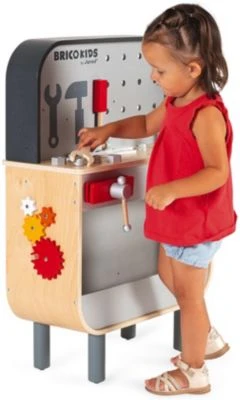 Janod Brico'kids Werkbank Beidseitig (28 Teile Zubehör) 4 Janod Brico'kids Werkbank Beidseitig (28 Teile Zubehör) – Bild 4