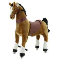 Sweety-Toys Sweety Toys 7363 Reittier Groß Pferd BROWNIE Auf Rollen