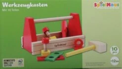 SpielMaus Holz Werkzeugkasten, 10tlg.
