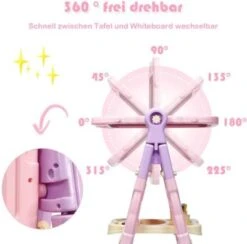 COSTWAY® Kindertafel Maltafel Standtafel Höhenverstellbar -Kinderspielzeug 23208652 05