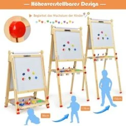 COSTWAY® Tafel Whiteboard & Kreidetafel & Zeichenpapier -Kinderspielzeug 23416396 05