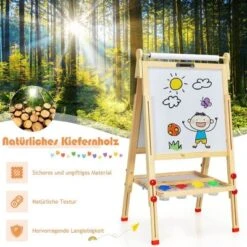 COSTWAY® Tafel Whiteboard & Kreidetafel & Zeichenpapier -Kinderspielzeug 23416396 06