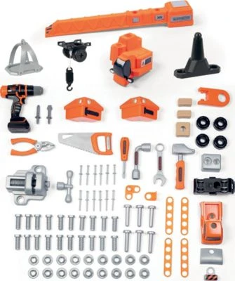 Smoby Black+Decker Werkbank Mit Kran 3 Smoby Black+Decker Werkbank Mit Kran – Bild 3