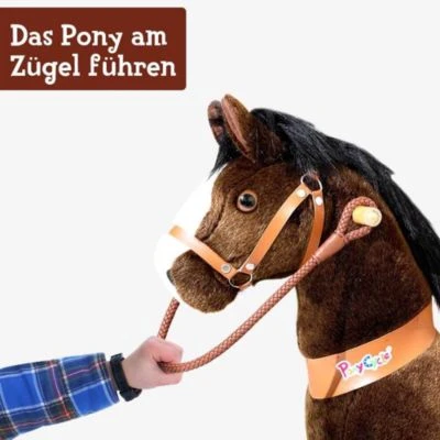 PonyCycle Reiten Braune Zügel-(75 Cm) 2 PonyCycle Reiten Braune Zügel-(75 Cm) – Bild 2
