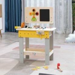 Baby Vivo Spielwerkbank Mit Tafel Und 39 Tlg. Zubehör - Bob -Kinderspielzeug 26292537 06