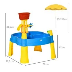 HOMCOM Sandspielzeug Mit Sonnenschirm -Kinderspielzeug 26725465 05