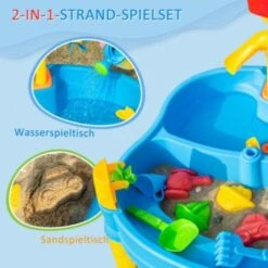 HOMCOM Sandspielzeug Mit Sonnenschirm -Kinderspielzeug 26725465 06