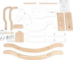 Schaukelpferd „Pinolino” Mit Ring, Weiß/natur -Kinderspielzeug 27040195 03