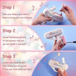 Vicabo Süßigkeiten Zuckerlutscher Pistole Spielzeug Spielzeug Pistolen Für Kinder -Kinderspielzeug 27671143 03