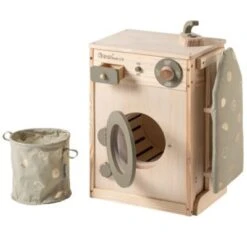 Howa Kinderwaschmaschine Aus Holz Mit Wäscheleine, Bügelbrett, Wäschekorb Und Bügeleisen -Kinderspielzeug 28478912 03