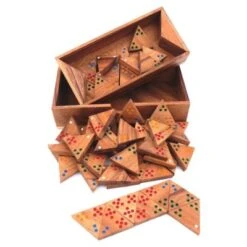 ROMBOL Tridomino - Anspruchsvolle Variante Des Dominospiels Mit Farbpunkten Für 2 - 6 Personen -Kinderspielzeug 28516358 03