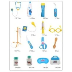 Debuy Arzt-Spielzeug-Set 15PCS Arzt-Spielzeug-Set Mädchen Medizinische Box Krankenschwester Kind Injektionsspiel Heimspiel Stethoskop Babywerkzeug -Kinderspielzeug 28764883 04