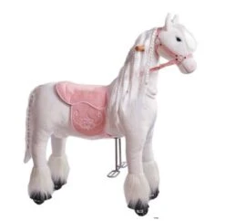 PONNIE Mechanisches Pferd Auf Rollen Tiara M Mit Rosa Sattel
