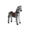 PONNIE Mechanisches Zebra Auf Rollen Dixi M