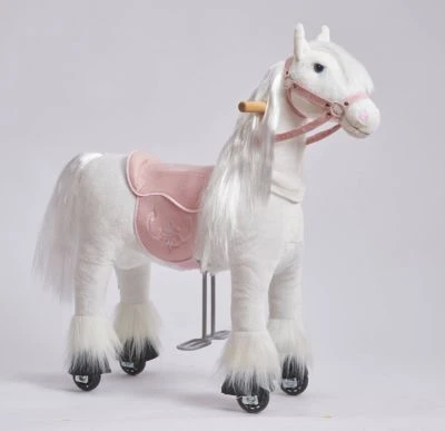 PONNIE Mechanisches Pferd Auf Rollen Tiara S Mit Rosa Sattel 2 PONNIE Mechanisches Pferd Auf Rollen Tiara S Mit Rosa Sattel – Bild 2