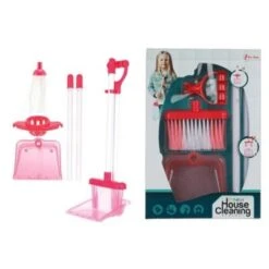 Toi Toys Toi-Toys Reinigung Set Für Kinder Mit Besen, Feger Und Wischmop