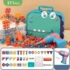 Enbaoxin Elektrische Bohrmaschine DIY Demontage Und Montage Puzzle Spielzeugkiste Für Kinder Simulierter Schraubwerkzeugkasten Für Kinder