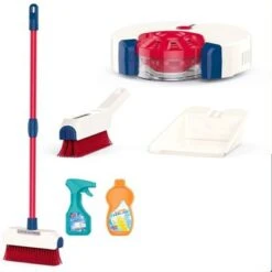 Enbaoxin Simulation Staubsauger Spielzeug Für Kinder Kinder Sweeper Reinigungswerkzeug-Set