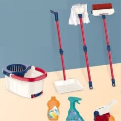 Enbaoxin Simulation Staubsauger Spielzeug Für Kinder Kinder Sweeper Reinigungswerkzeug-Set -Kinderspielzeug 30348066 05