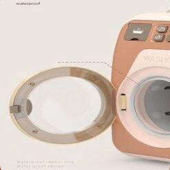 Enbaoxin Kinderwaschmaschine Pretend Drehbare Waschmaschine Haushalts Appliance Wäsche Simulation Spielzeug Set -Kinderspielzeug 30348071 05