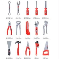 Syntek Werkzeugkasten Für Kinder Simulation Wartungswerkzeug Bohrmaschine Schraubendreher Reparatur Spielhaus Kinderspielzeug -Kinderspielzeug 30598454 05